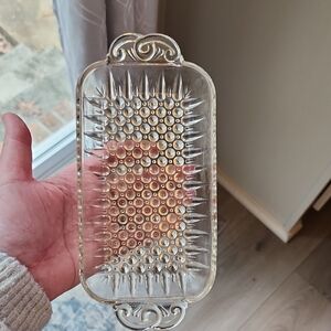 Anchor Hocking Textured Glass Serving Tray